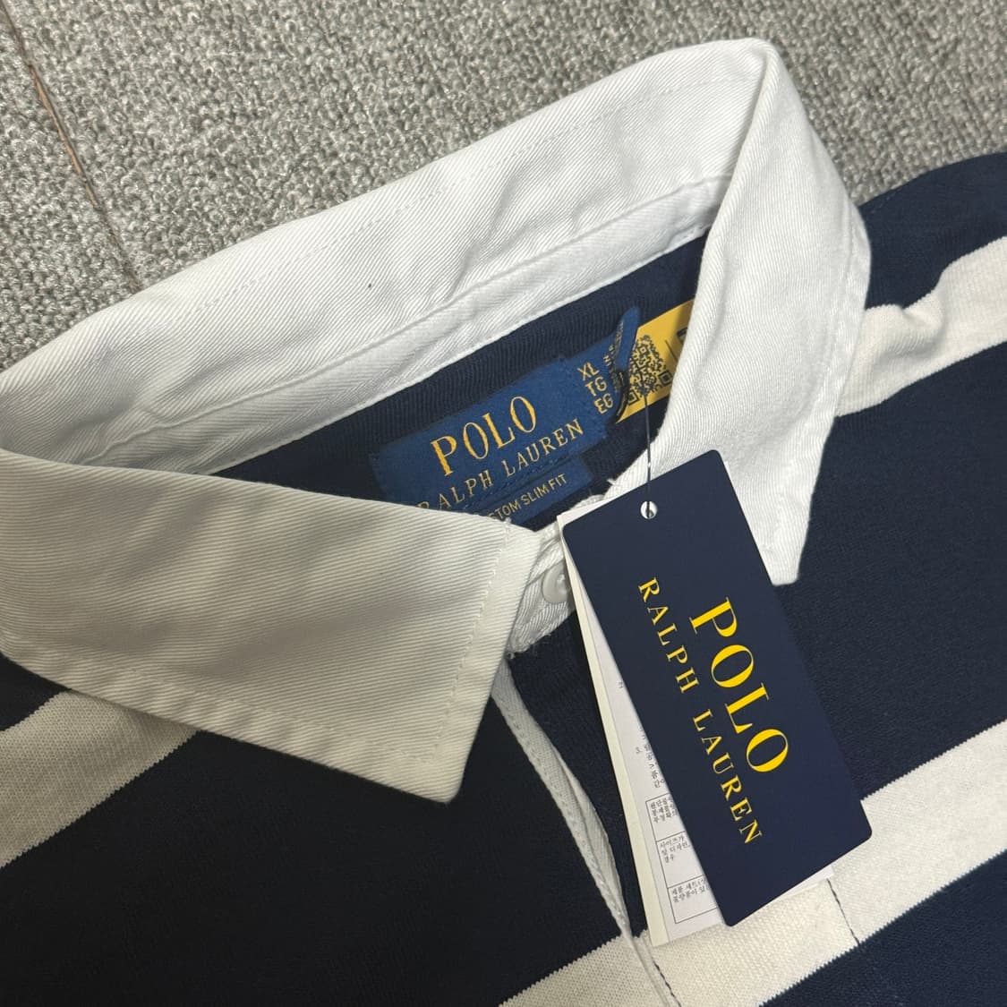 폴로 럭비티 류준열 네이비 XL 새상품 상품이미지2