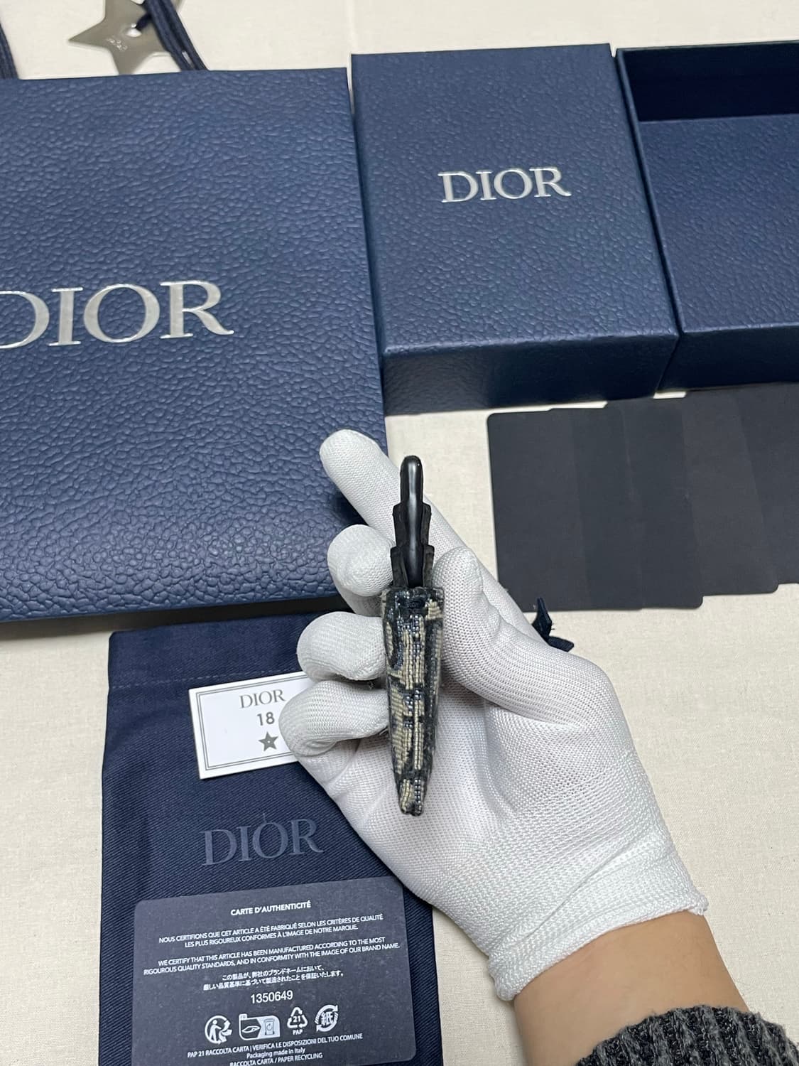 새상품급) 디올 오블리크 자카드 카드지갑 [os] 상품이미지4