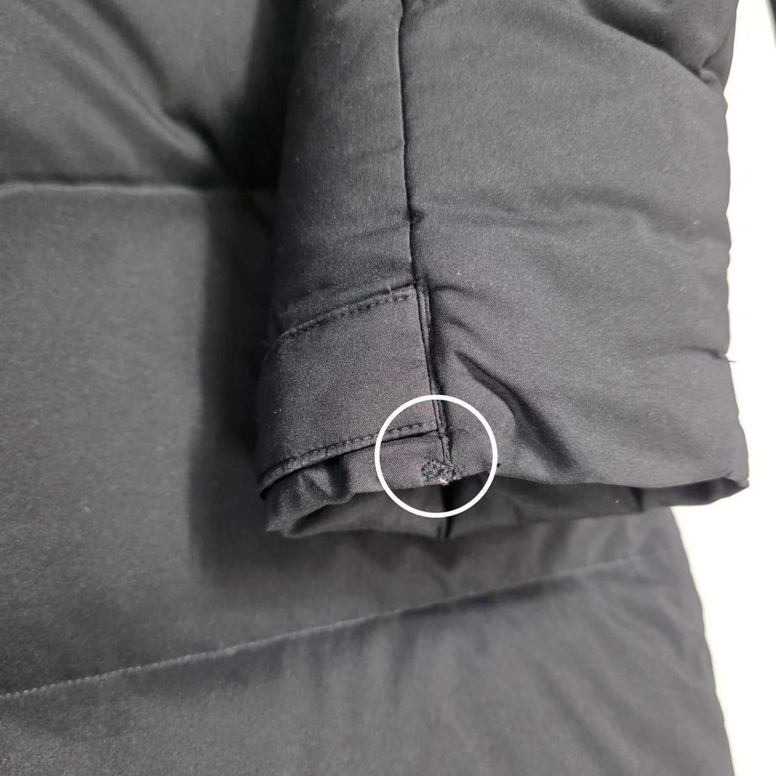 0734 [노스페이스] 롱패딩 95(M) / 다운80 충전  블랙 공용 상품이미지8