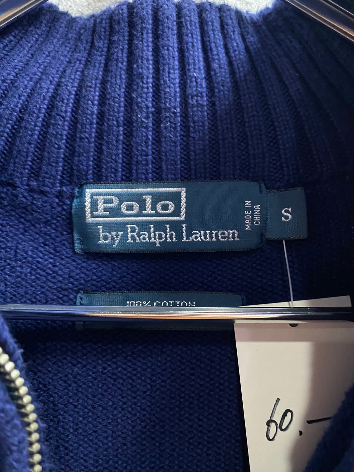 폴로 랄프로렌 블루 쿼터 집업 니트 B3414 상품이미지4