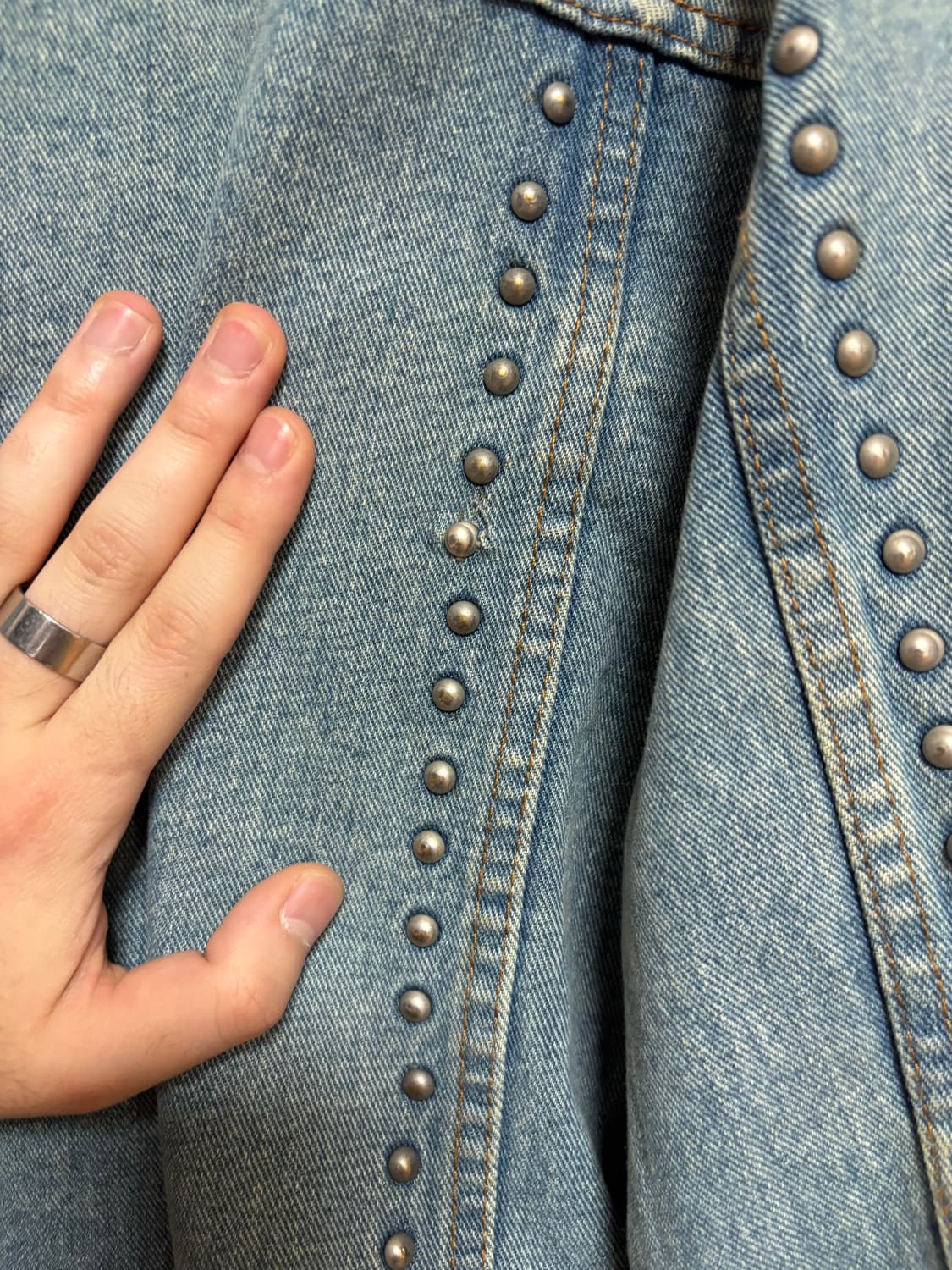 슈프림 17ss 연청 스터드 트러커 상품이미지8