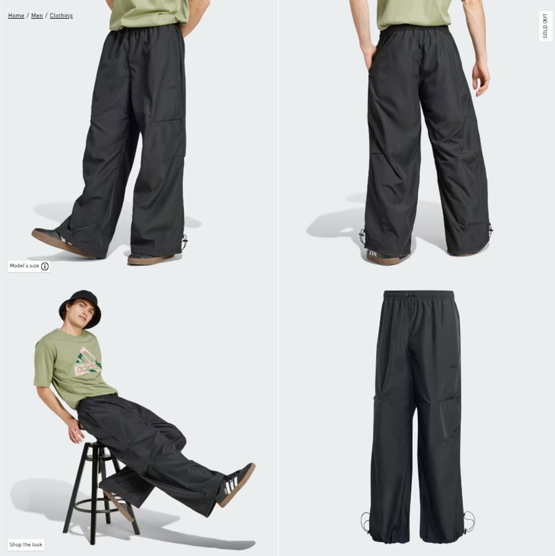 L 미개봉 새제품) 아디다스 윈드레디 블랙 카고 팬츠 트랙팬츠 바지 남자 상품이미지9