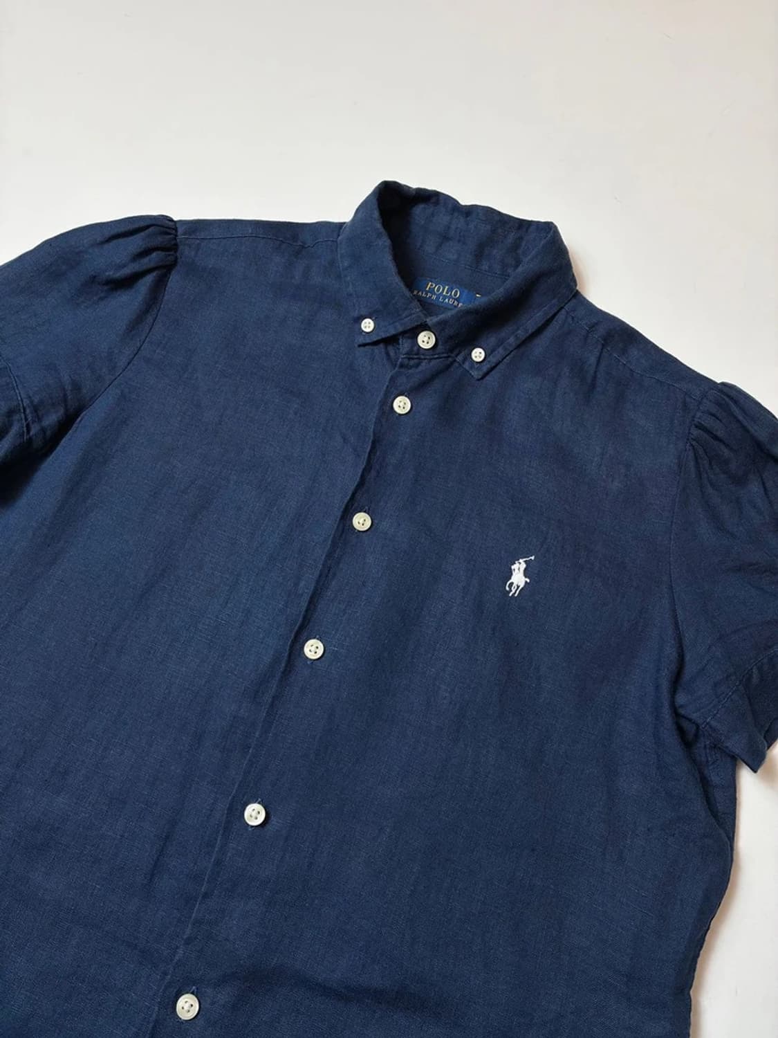 폴로 랄프로렌 포니 자수 린넨 퍼프스 반팔 셔츠 PN9128 상품이미지2