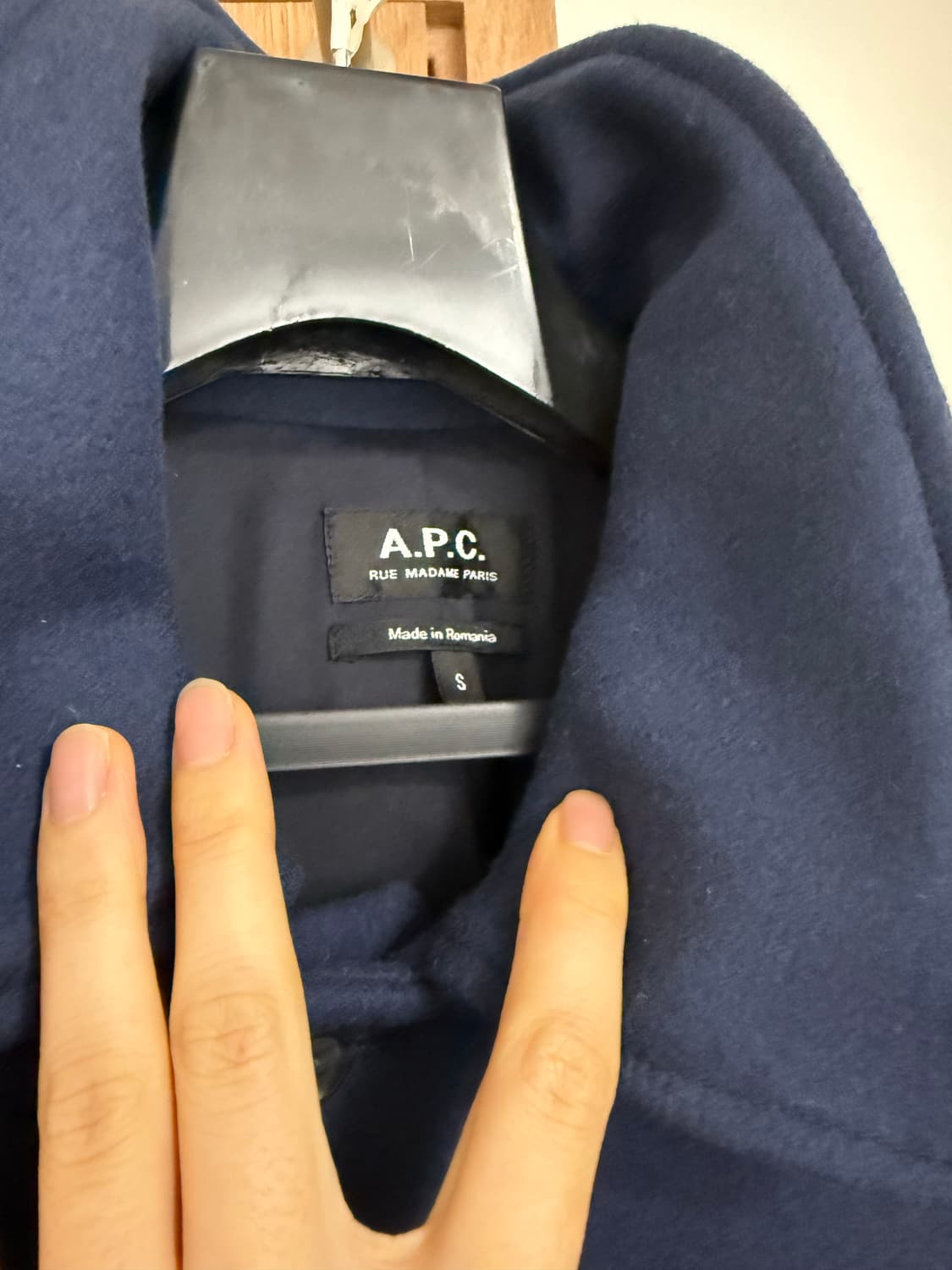 A.P.C. 울 맥코트 네이비(남여공용 정가 70만원대) 상품이미지3