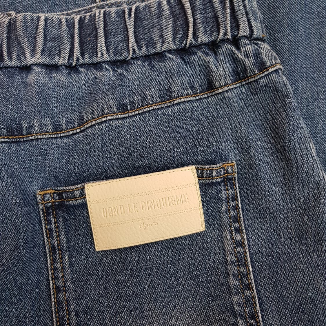 O2nd 2024 인디고 데님 플레어 롱 스커트 67-98사이즈 상품이미지5