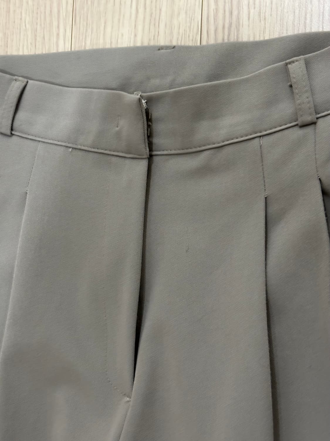 핀턱 와이드 슬랙스 베이지 55사이즈 상품이미지6