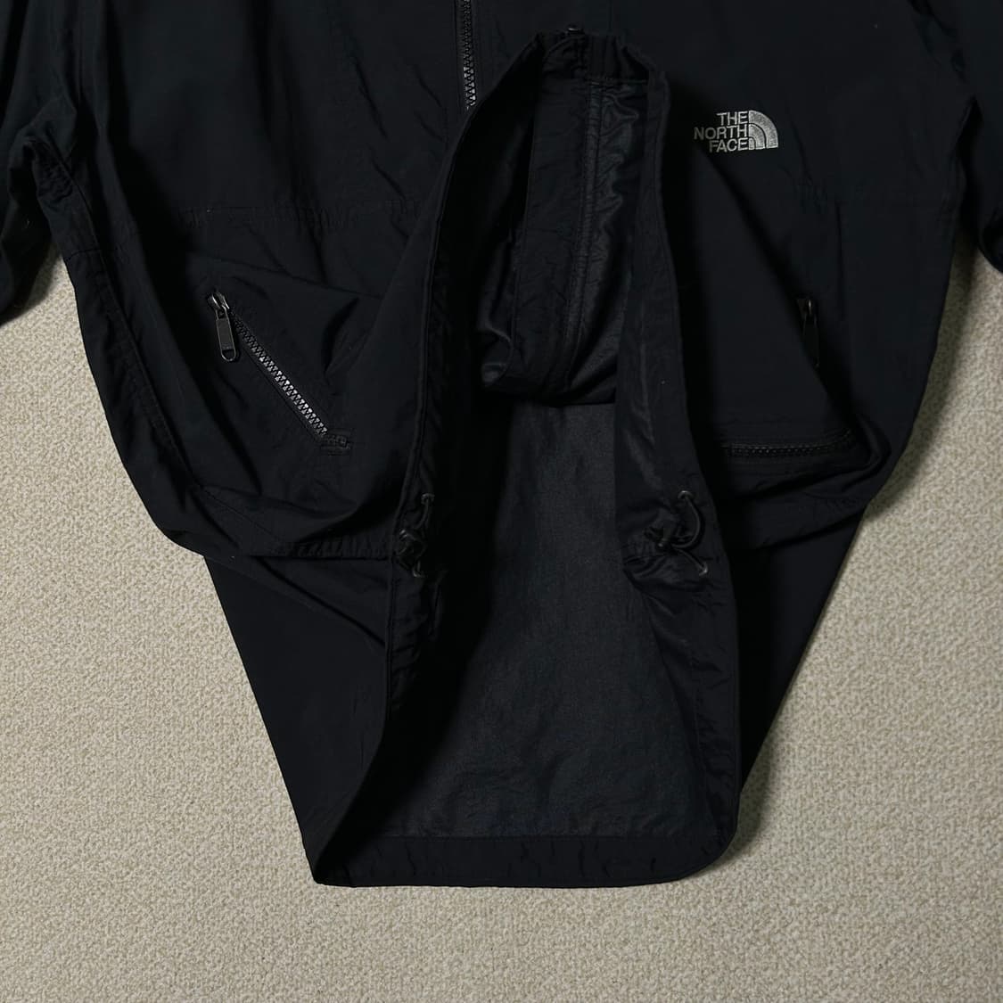  (L) 노스페이스 블랙 언더로고 바람막이 상품이미지5
