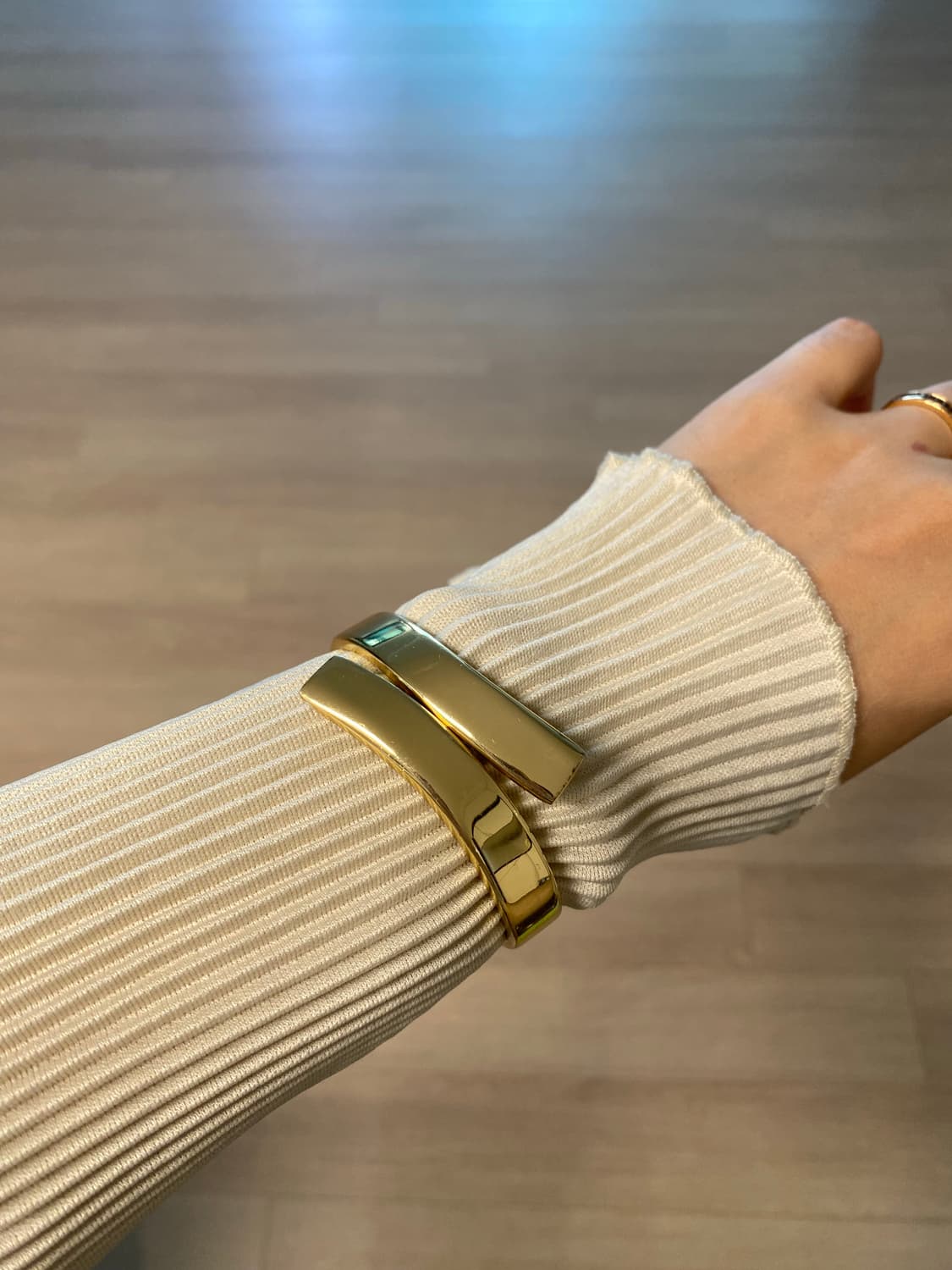 빈티지 볼드한 팔찌 뱅글 골드 상품이미지7