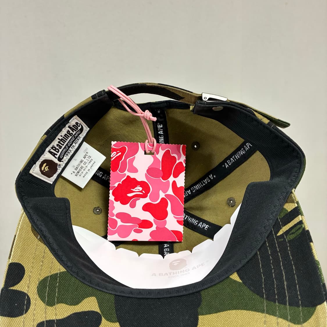 [free]베이프 1st 카모 볼캡 그린 상품이미지4