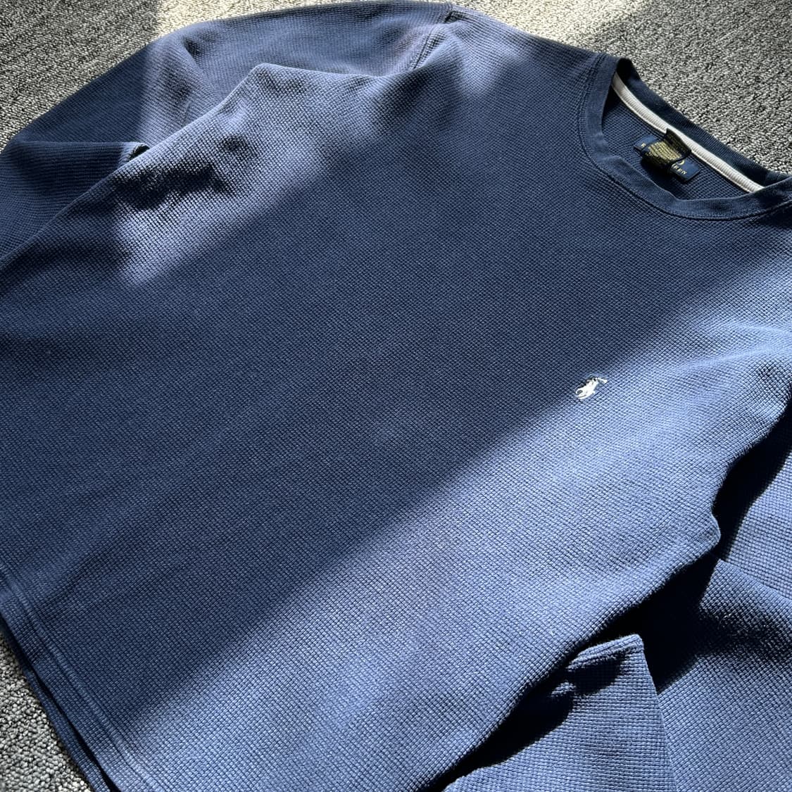 폴로 랄프로렌 네이비 롱슬리브 와플티셔츠  상품이미지2