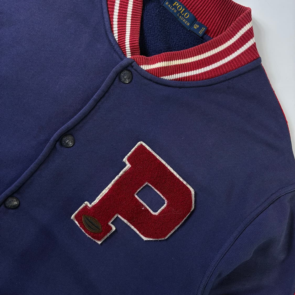 Polo  폴로 랄프로렌 코튼 P로고 바시티 자켓  상품이미지3