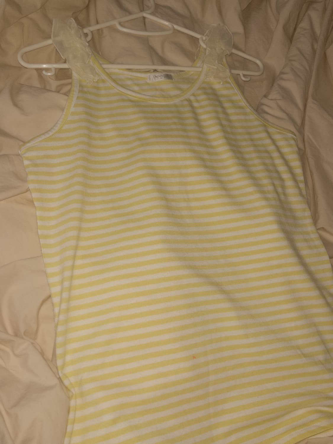 Cinema club 스트라이프 퍼프 민소매티 헤이세이 y2k 상품이미지1