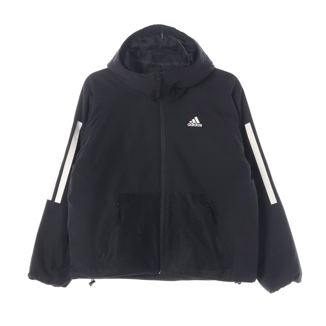 아디다스 W BTS 3S 후드 패딩 자켓 블랙 M 상품이미지1