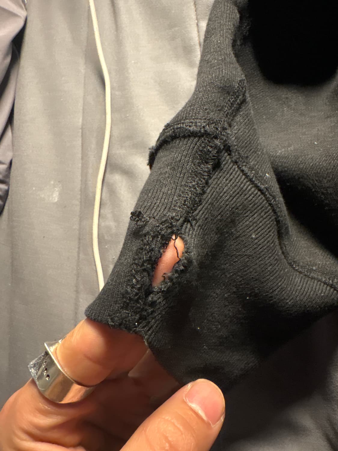 슈프림 박스자수로고 후드티 블랙 L 상품이미지6