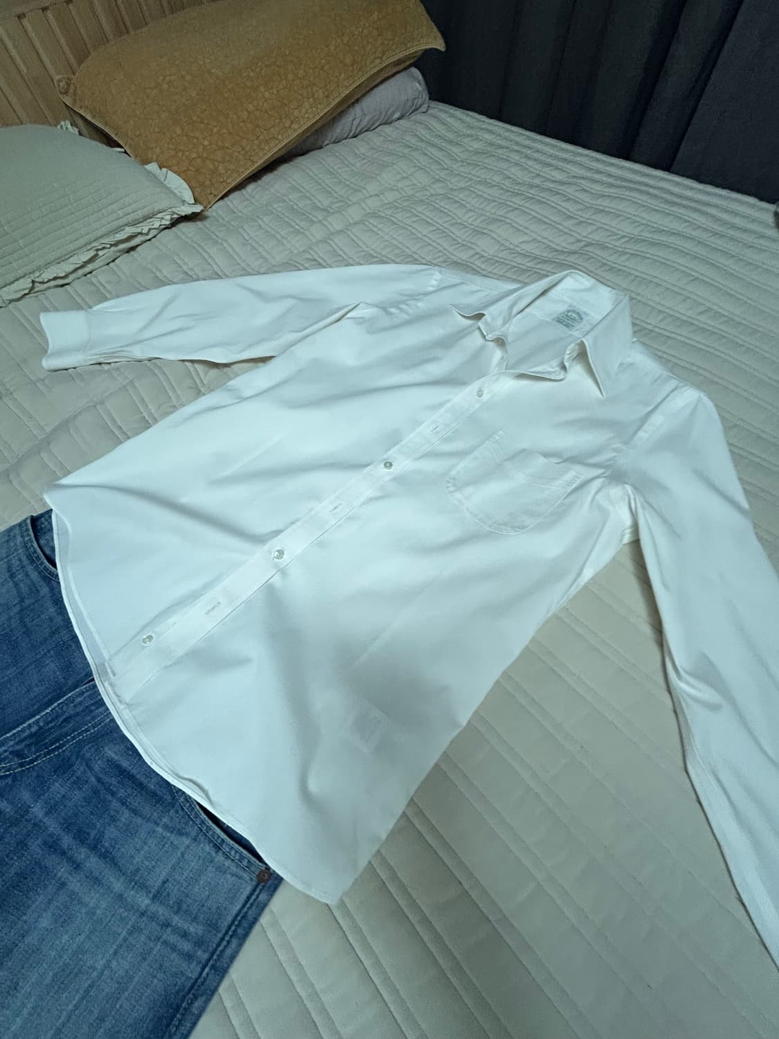 브룩스브라더스 화이트 셔츠 밀라노핏 15-32 상품이미지3