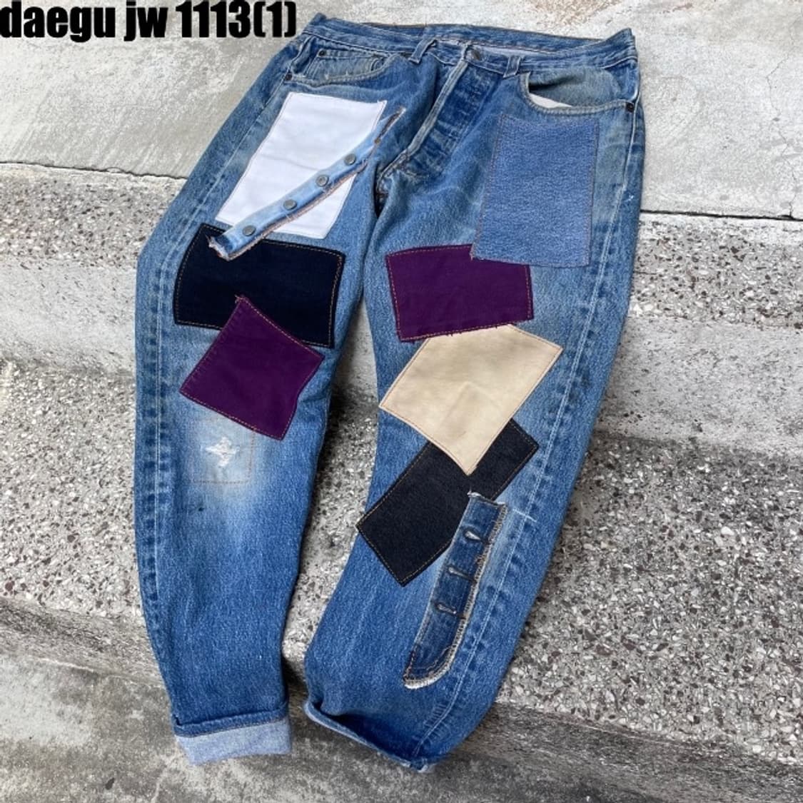 리바이스 패치워크 리메이크 데님팬츠 상품이미지1