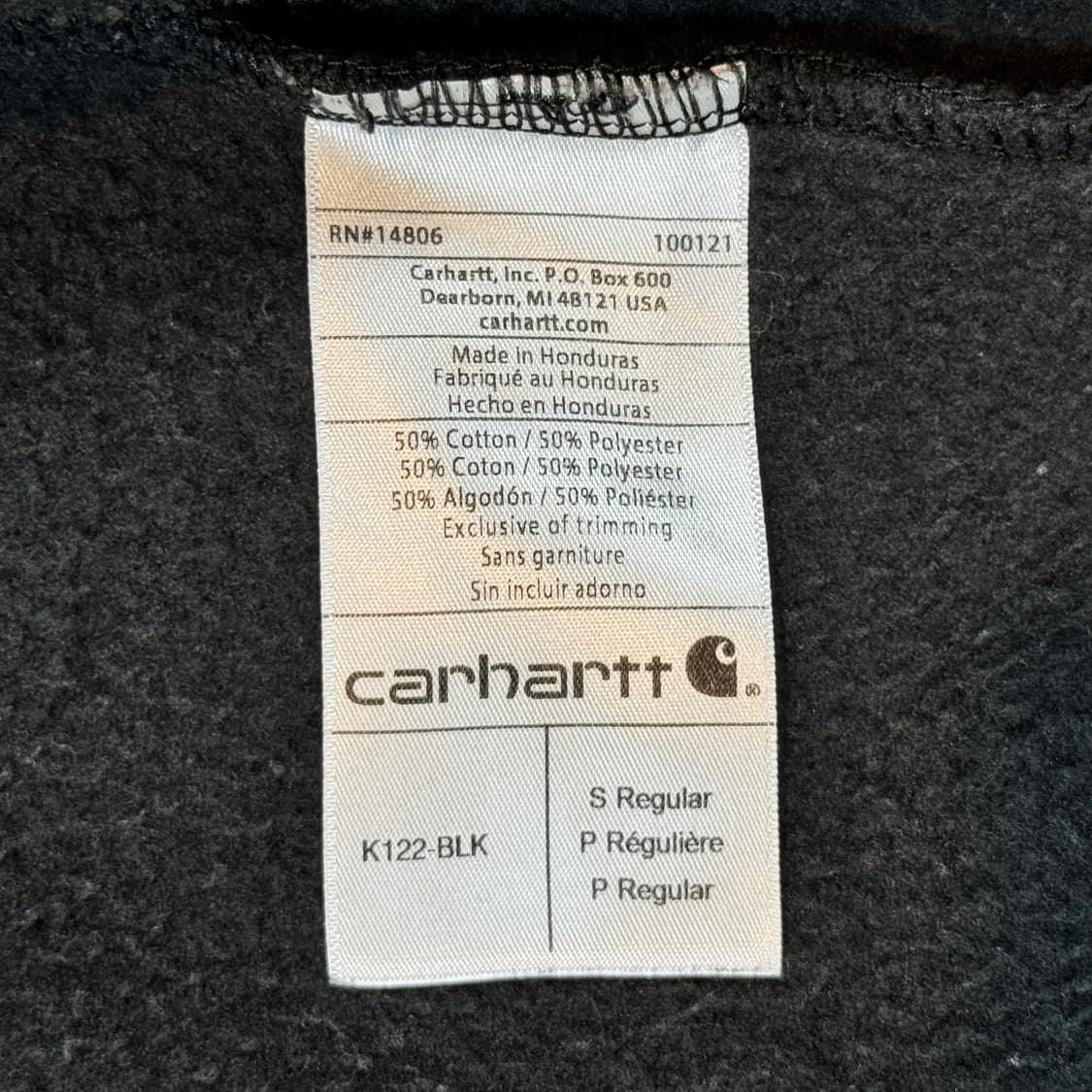 S) 칼하트 미드웨이트 오리지널핏 후드집업 블랙 상품이미지8