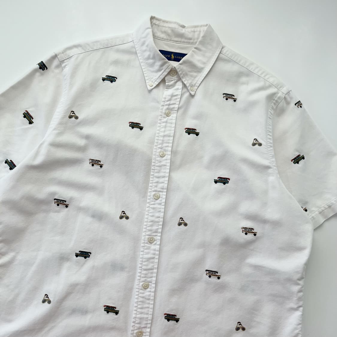 폴로 랄프로렌 신형라벨 아이코닉 패턴 반팔 셔츠 상품이미지4