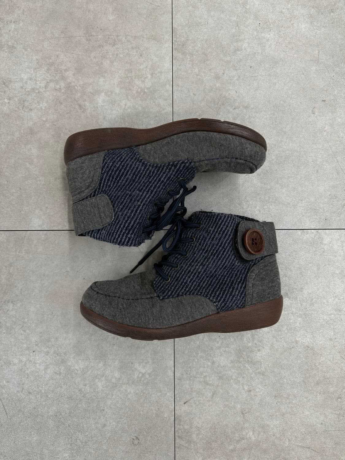 JPN 헤링본 버튼 부츠 상품이미지5