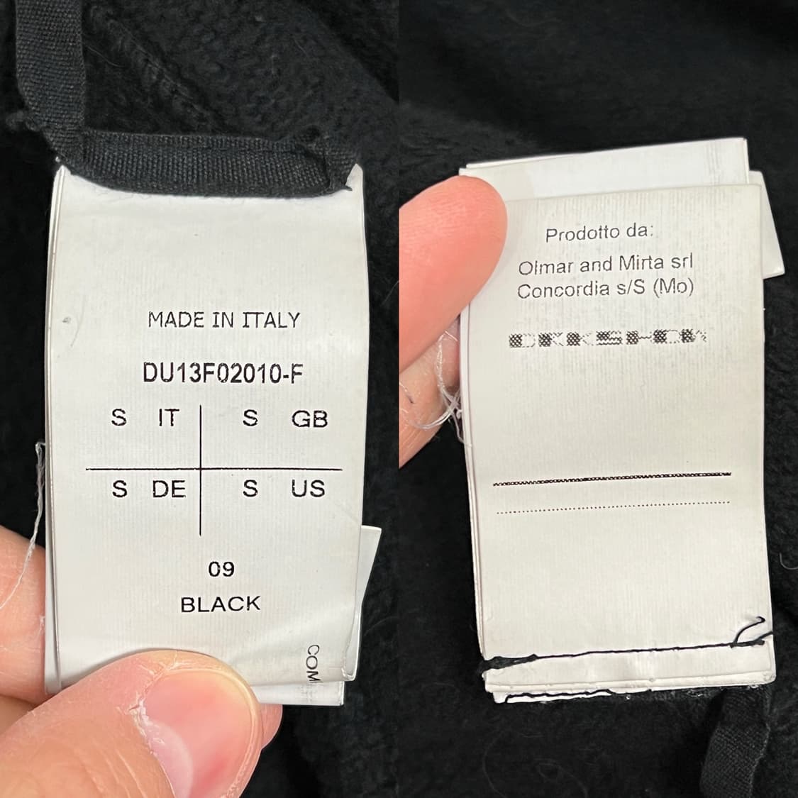 릭오웬스 13FW 다크쉐도우 김프 후드집업 블랙 상품이미지8