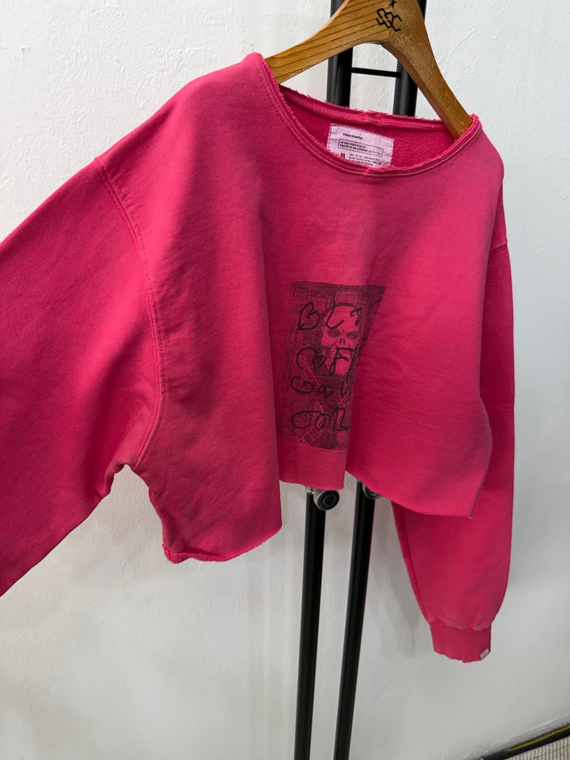 정품) 디스이즈네버댓 여성 크롭 오버핏 맨투맨 M  상품이미지2