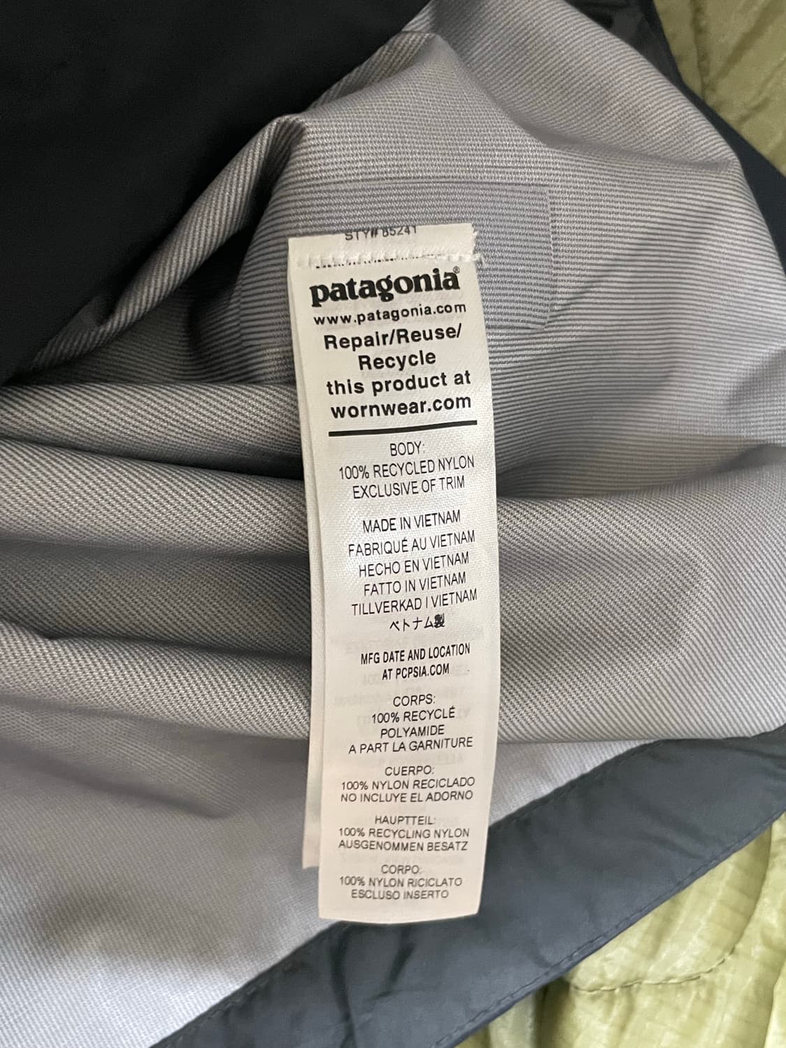 [L] 파타고니아 토렌쉘 3L 블랙 라지 토렌트쉘 방수 바람막이 상품이미지5