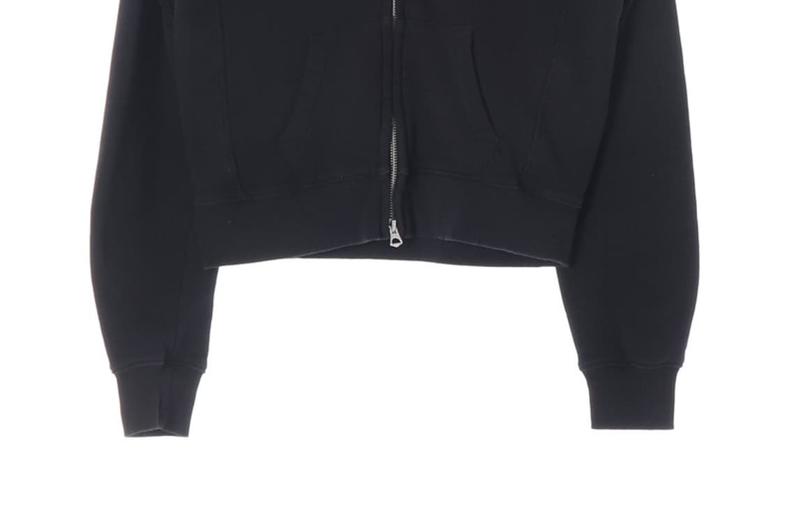 WHO.A.U 베어자수 크롭 후드집업 S 상품이미지4