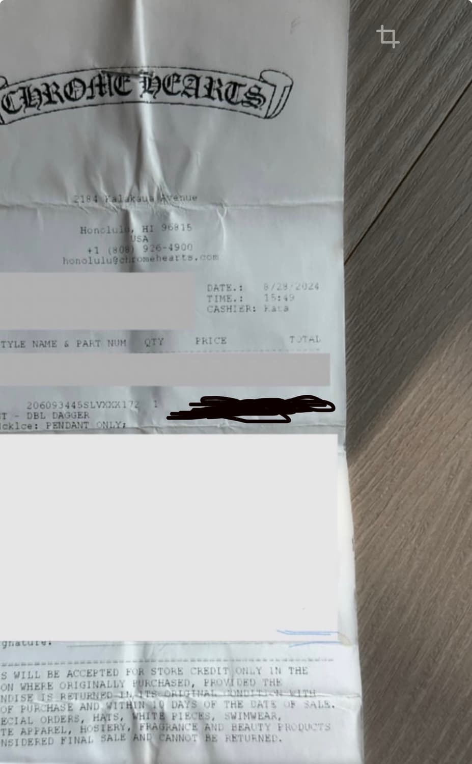 크롬하츠 더블대거 팬던트 상품이미지6