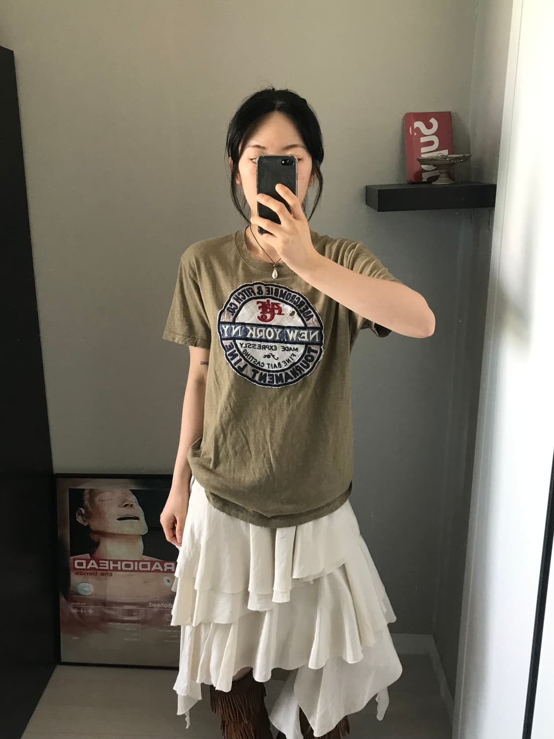 아베크롬비 중앙 자수로고 카키 반팥티  상품이미지1