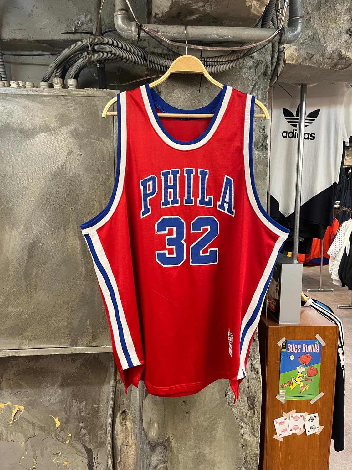 미첼앤네스 빌리 커닝엄 필라델피아 32 져지 레드 #csz2159 상품이미지1