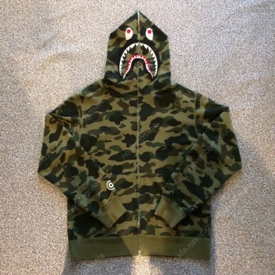 베이프 녹계 후드집업 상품이미지2