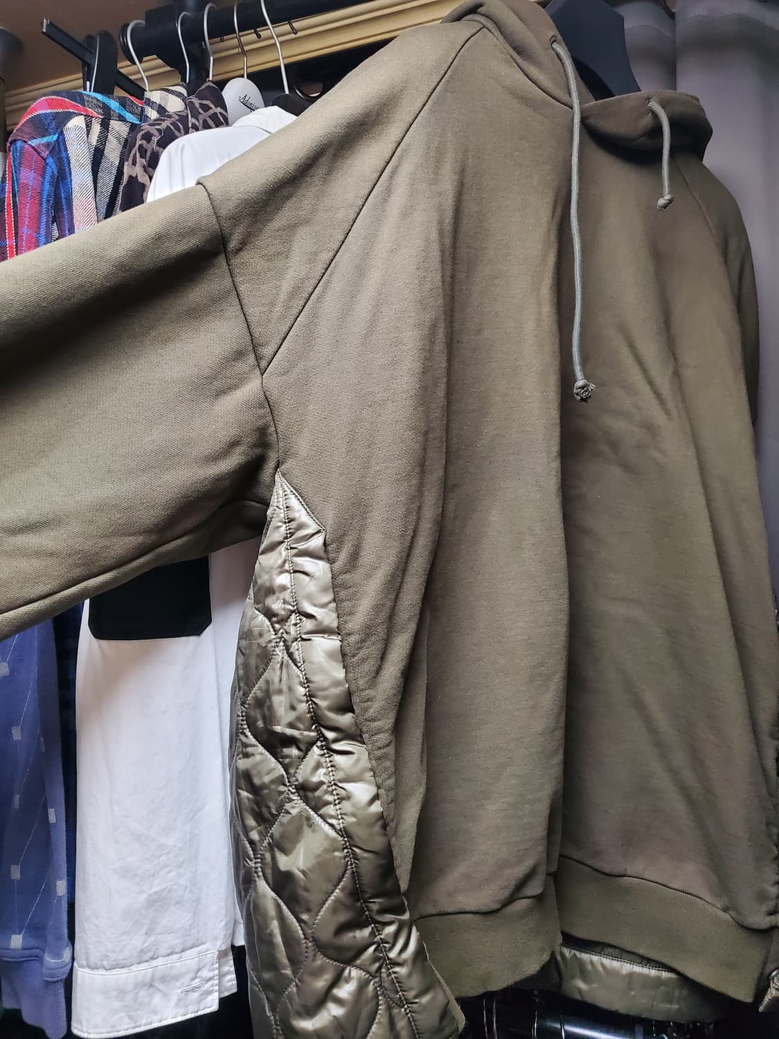 준지  후면 퀄티드 후디(착샷참고 상품이미지3