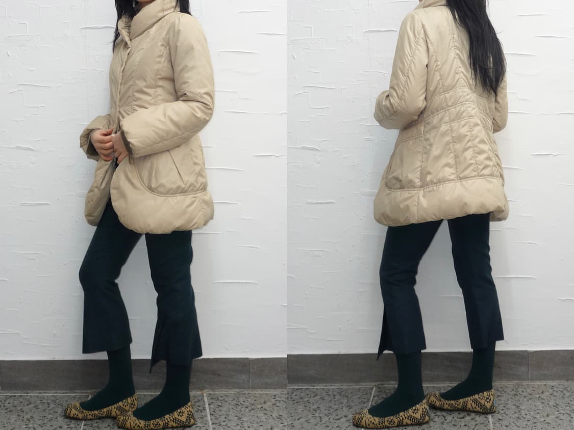 yellow beige lined jumper 상품이미지3