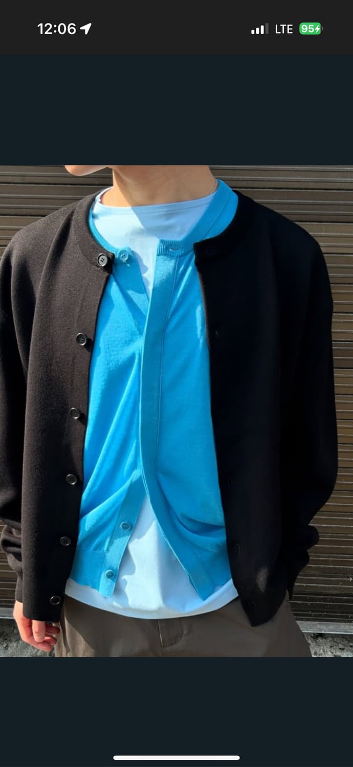 아모멘토 시어라운드 가디건 L 상품이미지1