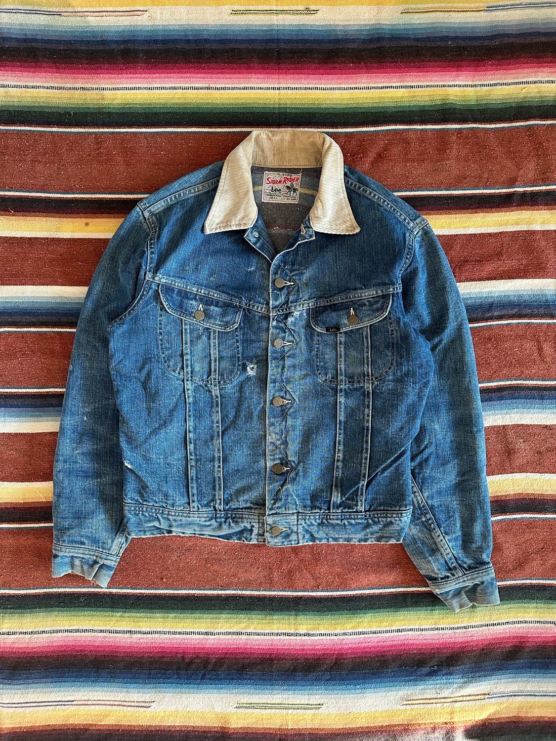 60s USA LEE 빈티지 리 스톰라이더 101LJ 전기형 데님 자켓 상품이미지2