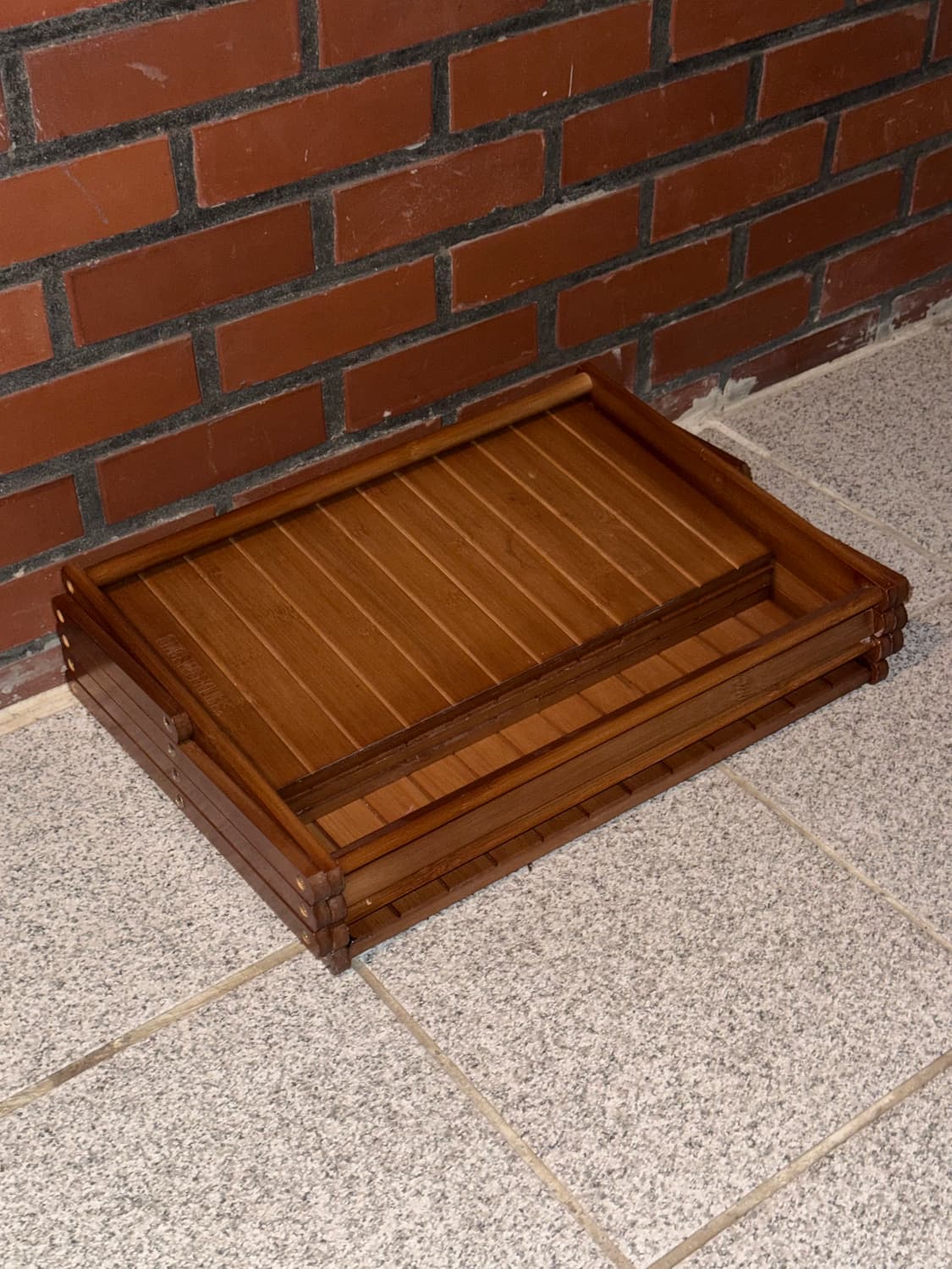 Onceweeklife 4단 우드 캠핑 접이식 선반  상품이미지5