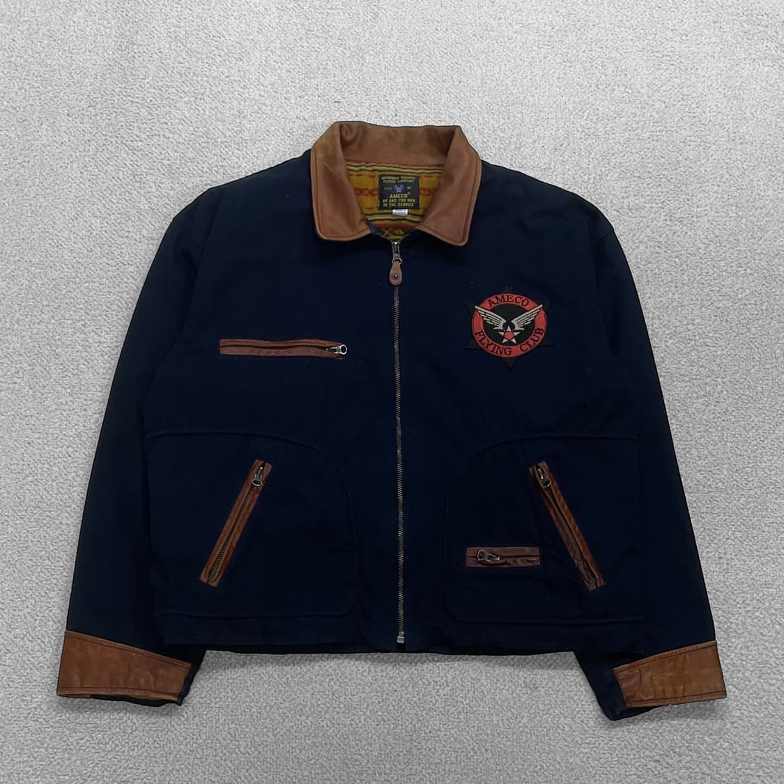 아메코 Ameco 플라잉 자켓 네이비 상품이미지1