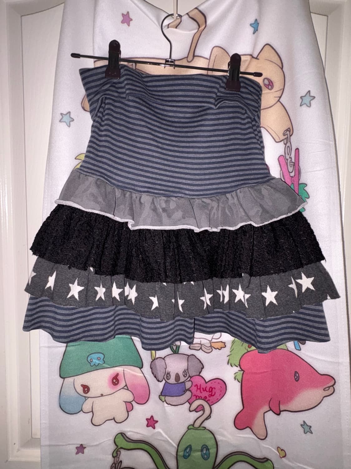 허그유어스킨 캉캉 스커트 차콜 상품이미지3