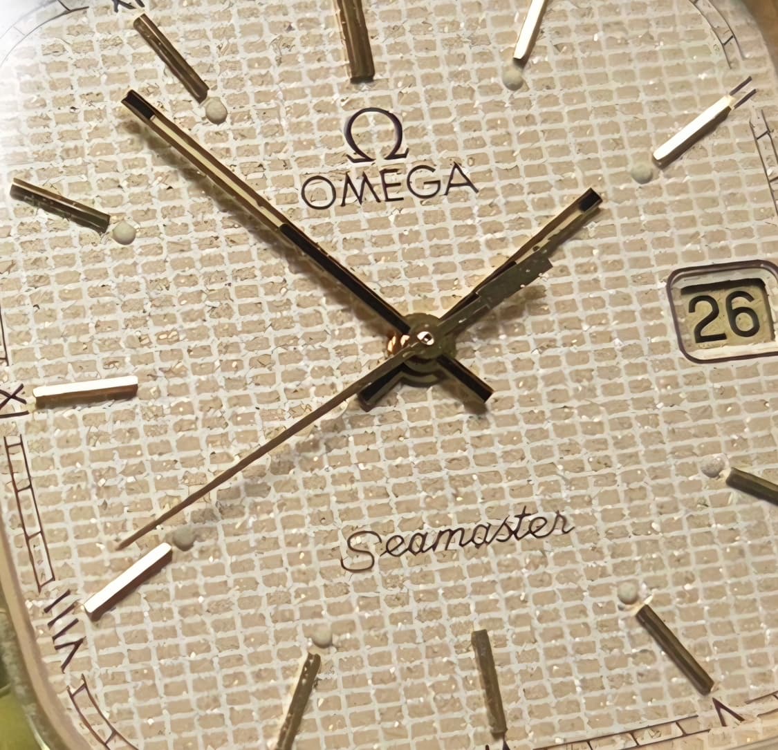레어] 빈티지 오메가 씨마스터 사각탱크 스파클와플판 싱글데이트 슬림쿼츠  상품이미지2