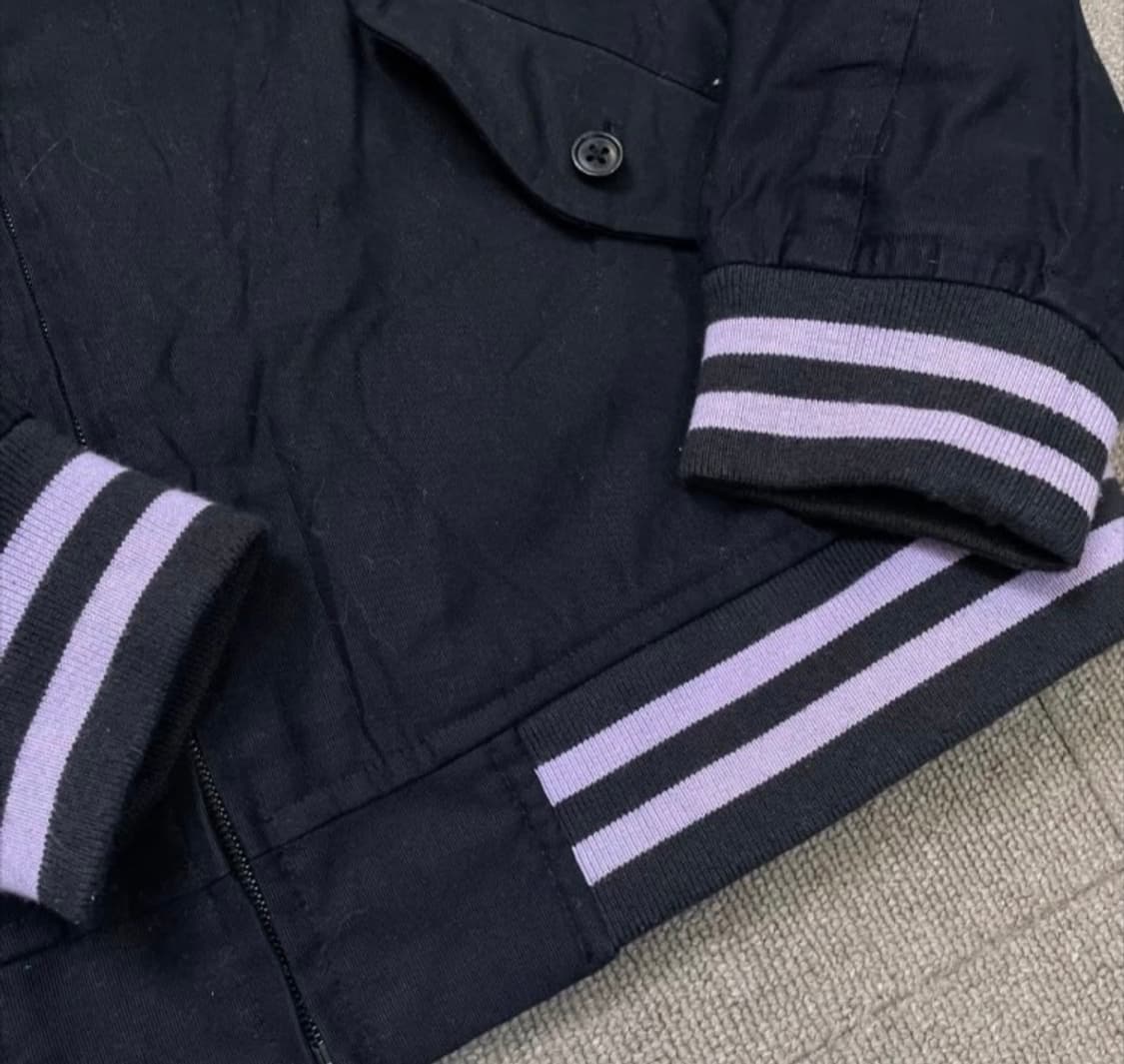 (M) 빔즈 블랙 퍼플 시보리 스윙탑 자켓 상품이미지5