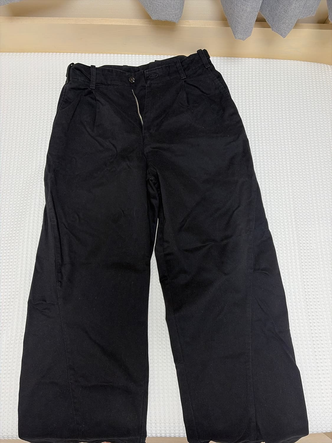 ZARA 자라 블랙 코튼 팬츠 (사이즈 36 / 175/72A) 상품이미지1