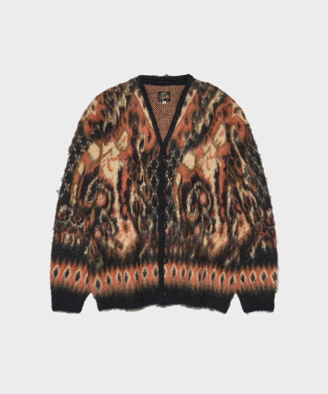 M] 니들스 모헤어 가디건 페이즐리 블랙 상품이미지1