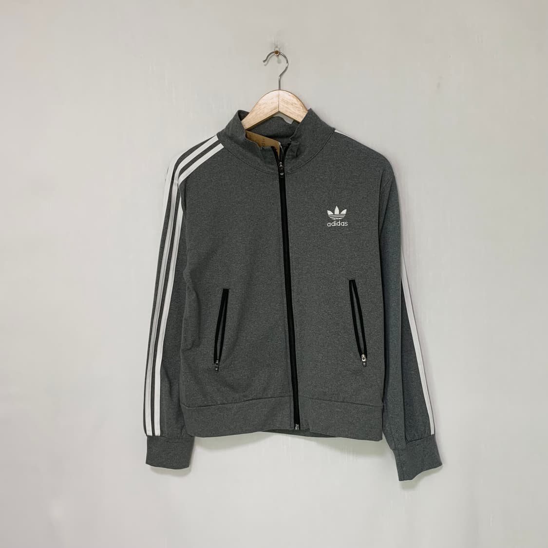 아디다스 삼선 트랙탑 져지 00s y2k 그레이 남성 S 남녀공용 상품이미지1