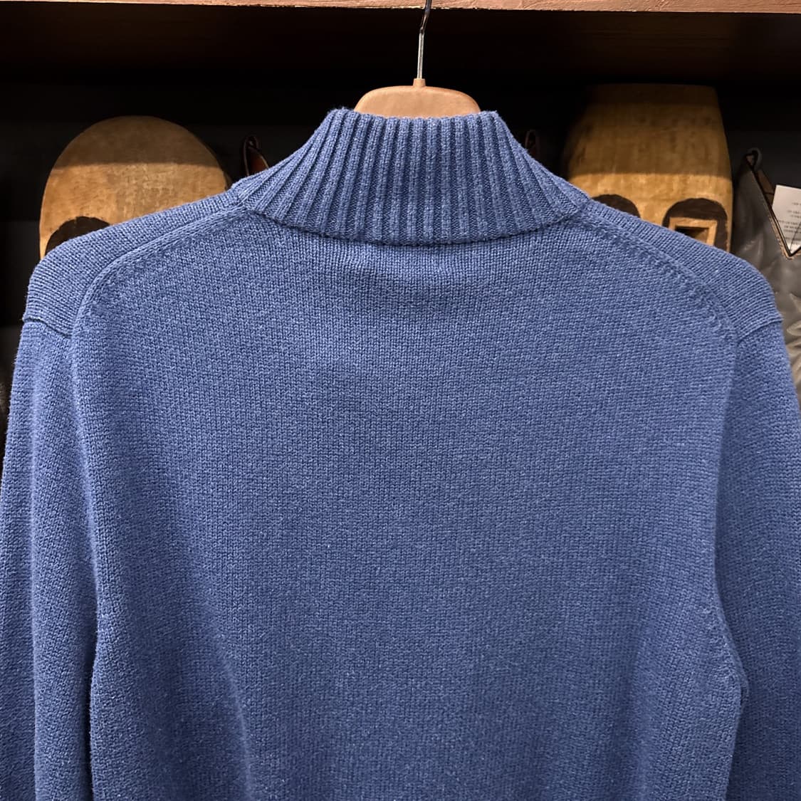 신형라벨 폴로 랄프로렌 청키립 코튼니트 하프집업 딥블루 N923 상품이미지7