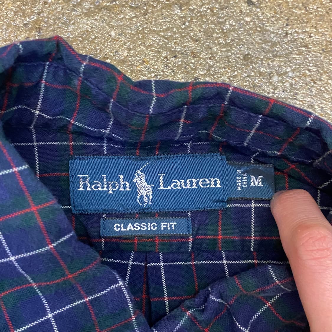 미국 빈티지 폴로 랄프로렌 체크남방 셔츠 상품이미지5