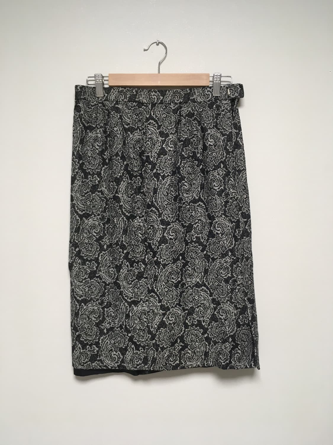 vintage paisley midi skirt black 상품이미지6