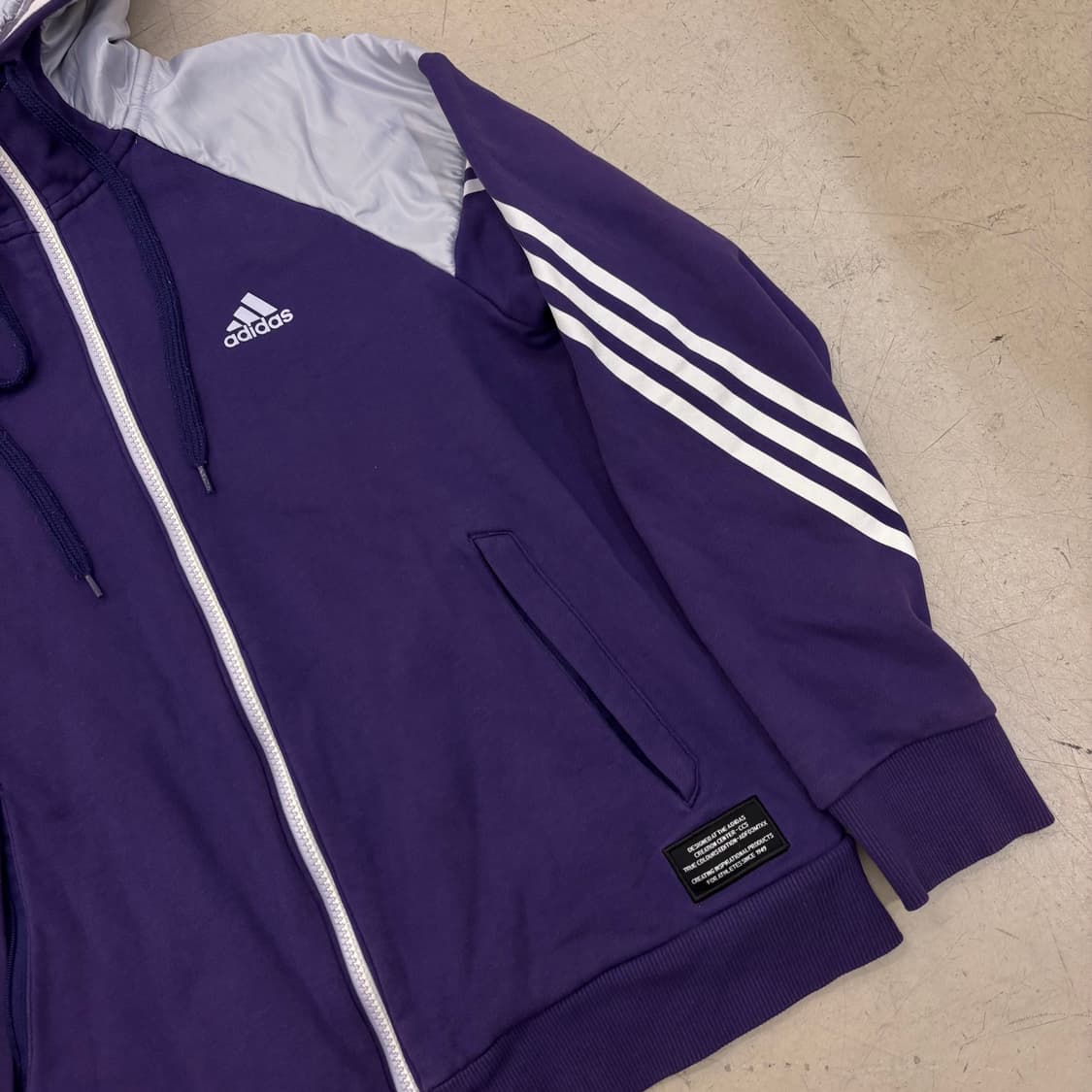 아디다스 투톤 퍼플 후드 져지 상품이미지2