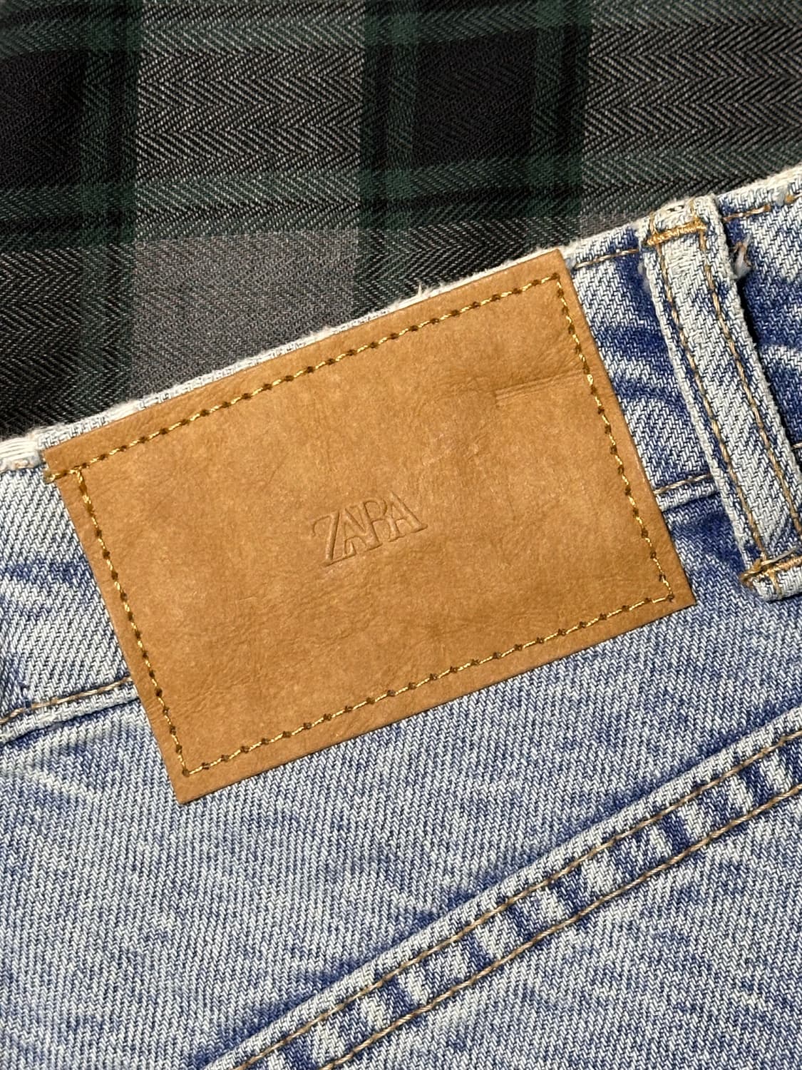 자라 연청 데님 쇼츠 상품이미지3