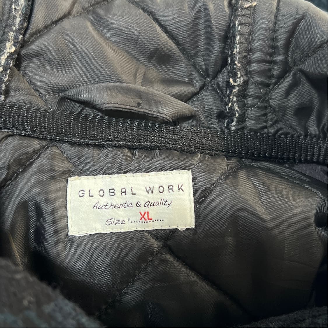 [XL] 글로벌워크 블랙와치 더플코트 상품이미지8