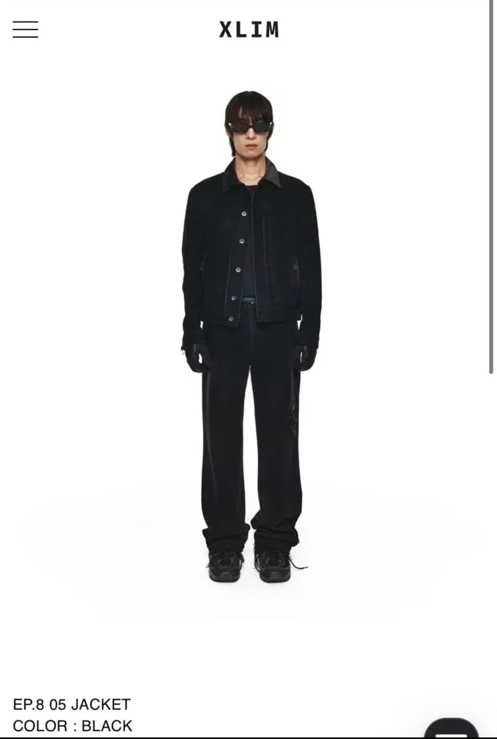 XL) XLIM EP.8 05 블랙 데님 자켓  상품이미지1